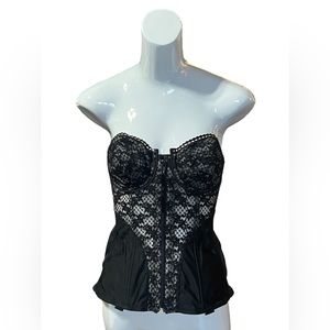 Y2K Black Lace Corset